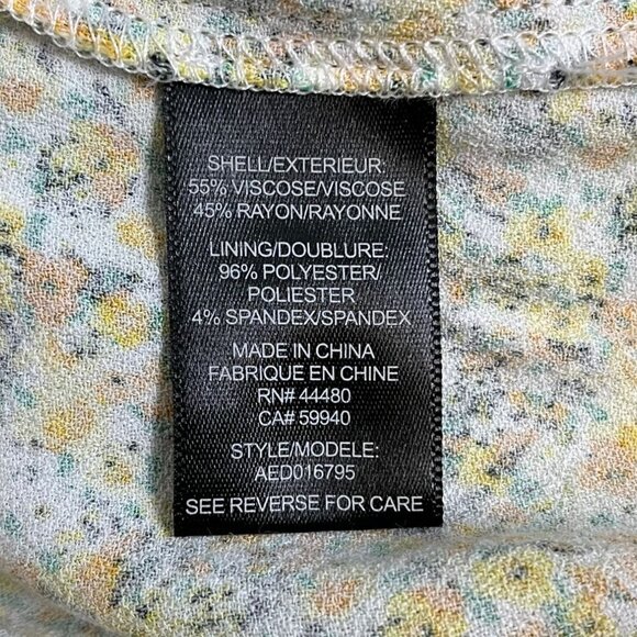 AFRM Yellow Floral Smocked Midi Dress XS | Long Sleeve | Boho | Anthropologie - Picture 10 of 11